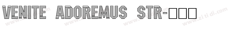 Venite Adoremus Str字体转换